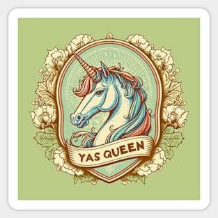 Yas Queen Unicorn Sticker